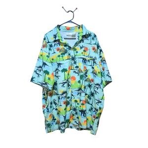Funny Guy Creation Dinosaur Button Down  Mens XXL Shirt